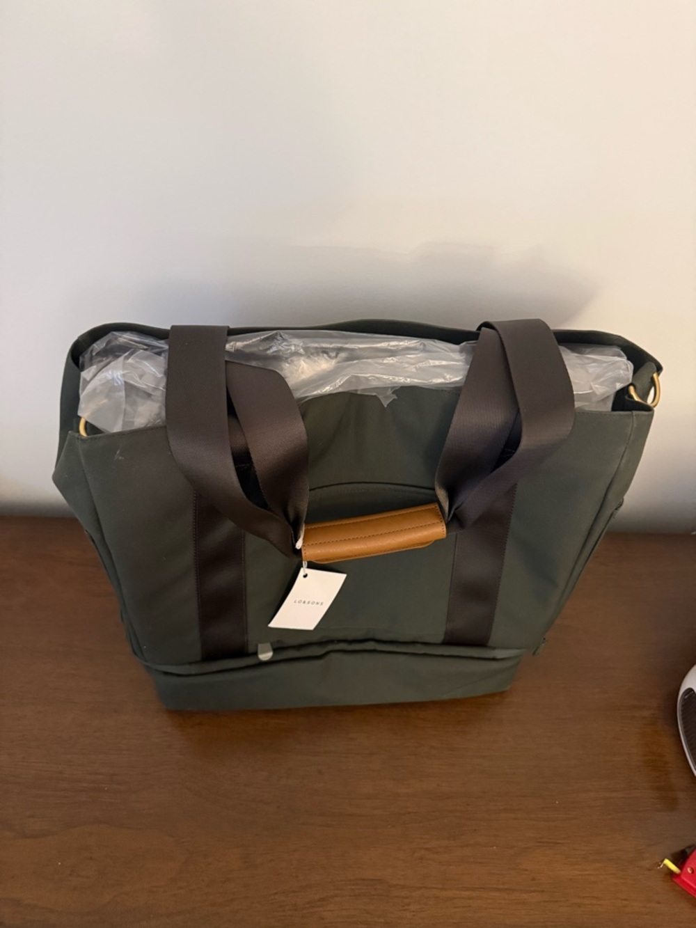 Lo & Sons Olive Green Catalina with Travel Straps and Separate Shoe Compartment - Picture 2 of 16